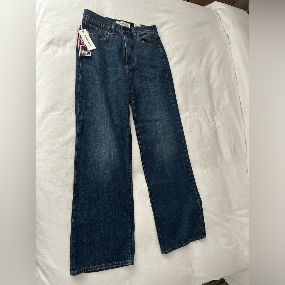 Aritzia Denim Forum The Farrah Hi-Rise Wide Leg Jean
